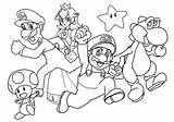Coloring Mario Brothers Pages Printable Super Sheets Comments sketch template