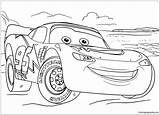 Disney Mcqueen Cars Lightning Pages Coloring Color Print sketch template