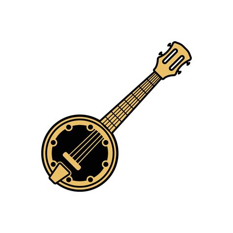 banjo logo icon design template vector  vector art  vecteezy