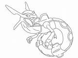 Rayquaza Legendary sketch template