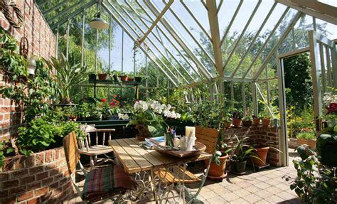 amazing  conservatory greenhouse interior design