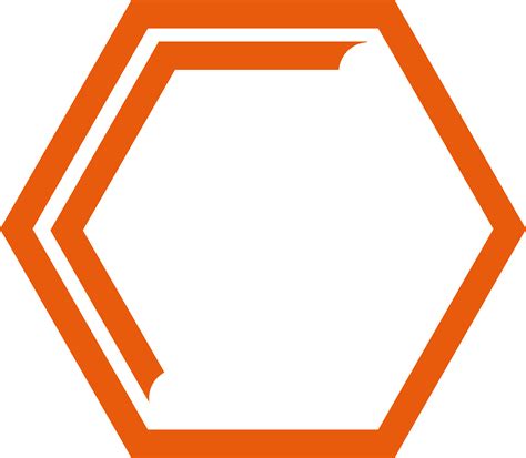 hexagon clipart orange hexagon orange transparent
