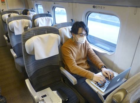 bullet trains in japan start trial run of office car for passengers