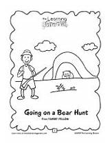 Hunt Bear Going Coloring sketch template