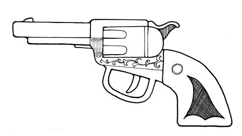 pistol coloring   designlooter