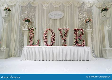 wedding stage stock  image