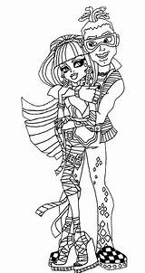 Monster High Coloring Pages Deuce Gorgon Girlfriend Cleo Kidsdrawing Sheets Online Color Nile Kids Choose Board Cartoon Book Party sketch template