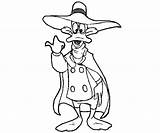 Coloring Darkwing Duck Pages Popular sketch template