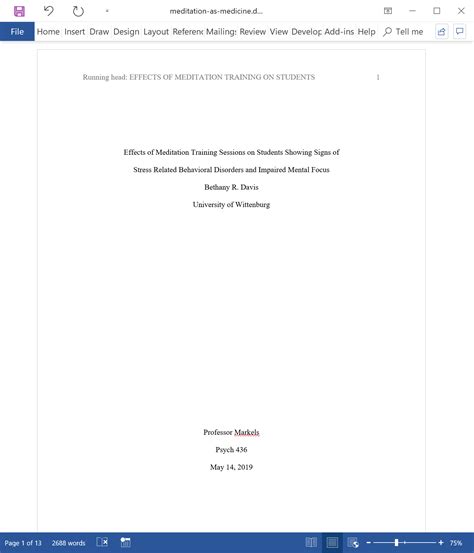 cover page  research paper harvard