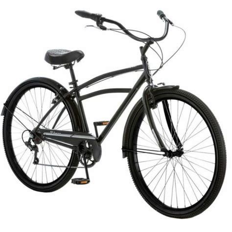 schwinn midway mens cruiser bike fenders  speed steel frame black retro  sale  ebay