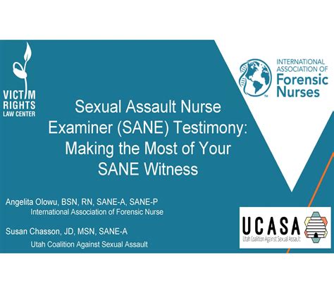 Webinar Sexual Assault Nurse Examiner Testimony Victim Rights Law Center