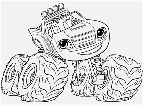 monster machine coloring pages blaze sketch coloring page