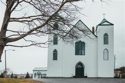 white church  stock photo