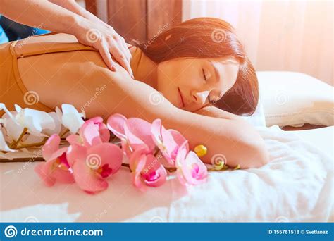 Massage Body Care Spa Body Massage Treatment Woman Having Massage