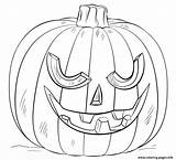 Halloween Lantern Coloring Scary Jack Pages Printable sketch template