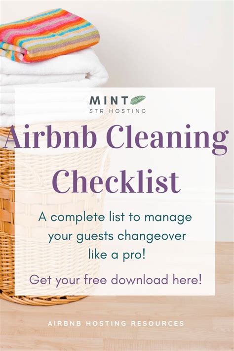 airbnb cleaning checklist  list includes