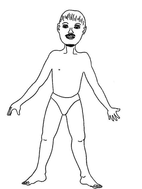 human body coloring pages