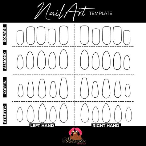 practice sheet sharnise  nail tech almond shape nails almond nail