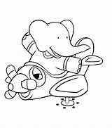 Babar Coloring Cartoons Pages sketch template