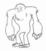 Yeti Drawing Drawings Line Bigfoot Monster Getdrawings Easy Paintingvalley Creatures Ning Api sketch template