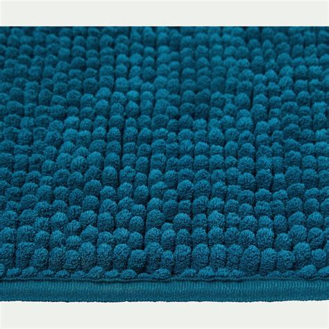 tapis de bain synthetique bleu niolon xcm picus la collection saint germain alinea
