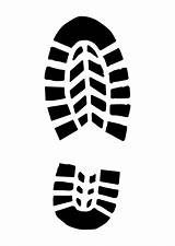 Footprint Coloring Clip Clipart sketch template