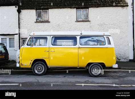 vw camper van side view  res stock photography  images alamy