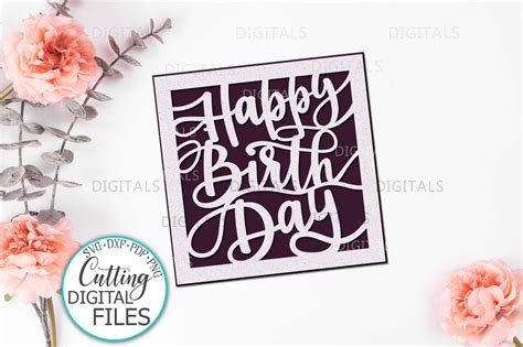 svg cricut birthday cards  svg cut files create  diy