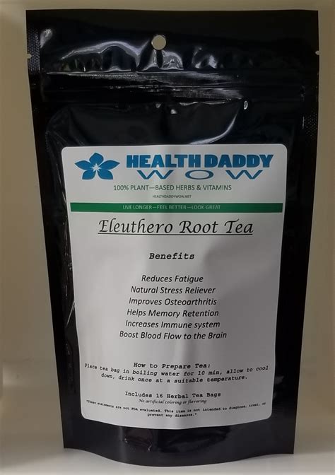 eleuthero root tea health daddy wow
