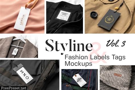 styline apparel labels  tags mockups vol