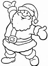 Santa Coloring Pages Christmas Claus Suit Getdrawings sketch template