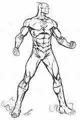 Flash Coloring Pages Symbol Logo Drawing Template Getdrawings Superhero sketch template