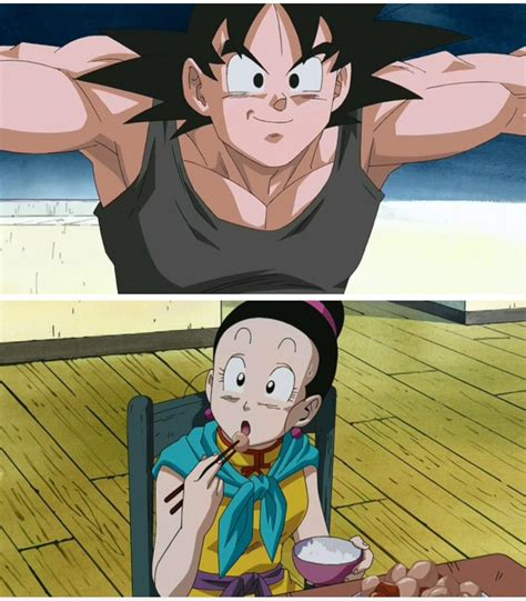 Chichi And Goku She Looks So Thirsty For Him Lol Anime Dragon Ball