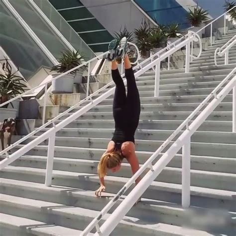 Girl Slides Down Stairs While Doing Splits Jukin Media Inc