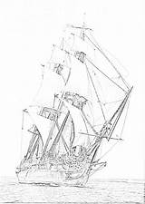 Coloring Ships Sailing Pages Filminspector Tall sketch template