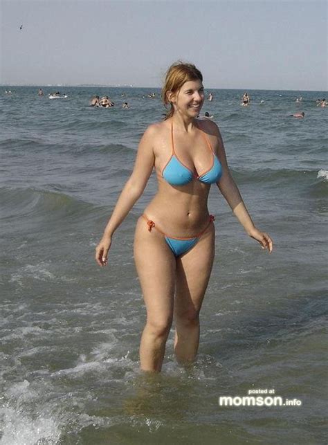 busty mom in bikini on the beach in gallery amateur milfs mostly picture 30 uploaded by