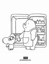 Bears Bare Baby Coloring Pages Cartoon Printables sketch template