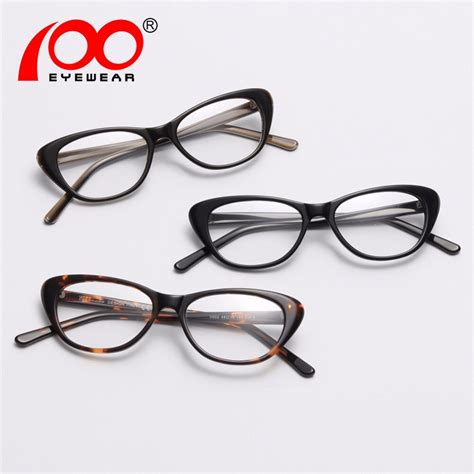 fashion acetate cat eye spectacle frame glasses for women cateye