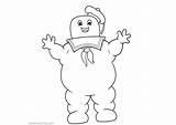 Ghostbusters Coloring Marshmallow Man Puft Pages Stay Printable Kids Print Color sketch template