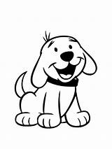 Dog Coloring Clipart Clip sketch template