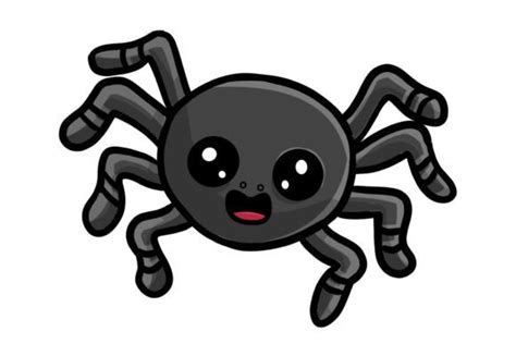 cute spider halloween character graphic  pohonrindangstudio