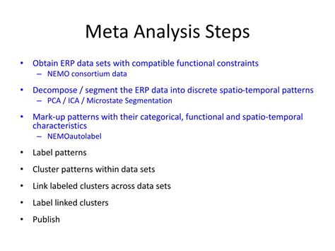 Ppt Meta Analysis First Steps Powerpoint Presentation Free Download