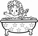 Bath Coloring Clipart Pages Bathtub Color Taking Girl Printable Drawing Bathroom Clip Cliparts Take Pdf Kids Colour Line Little Clipground sketch template
