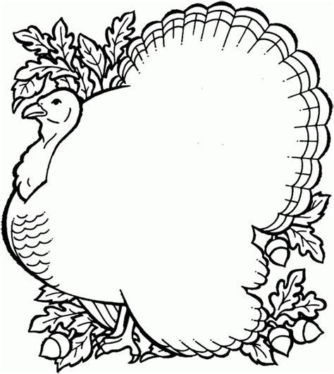 big thanksgiving turkey  printable coloring pages