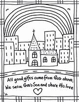 Talents God Gifts Church Using Parable Coloring sketch template