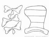 Hat Cat Seuss Dr Printable Coloring Diy Pattern Template Pages Bow Tie Prop Activities Clipart Designdazzle Bowtie Crafts Cut Print sketch template