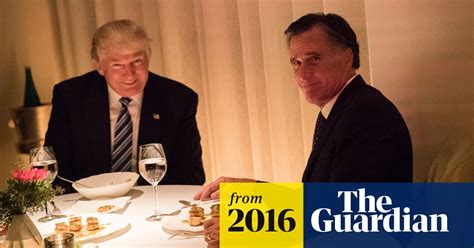mitt romney praises trump after deal with the devil dinner us news