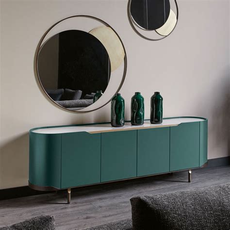 large modern curved buffet sideboard juliettes interiors