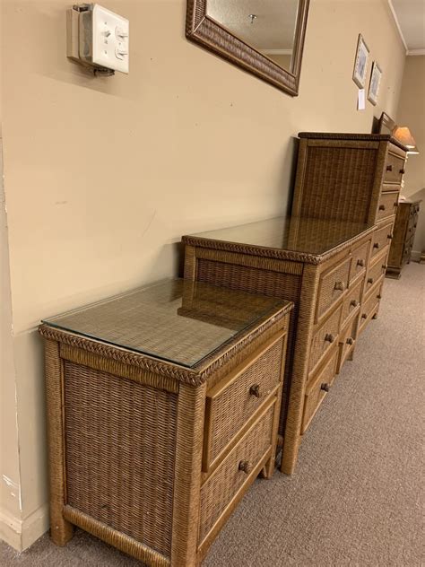 Henry Link Wicker Bedroom Set Delmarva Furniture Consignment