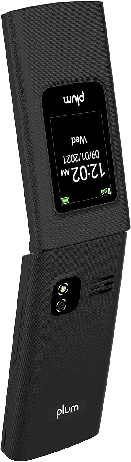 Buy Plum Flipper 4g Lte Unlocked Flip Phone Tmobile 2022 Model Black